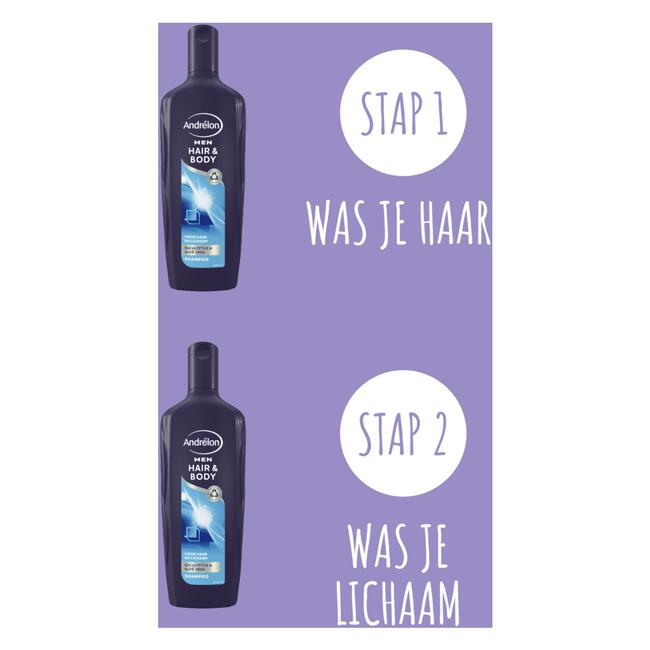 Andrélon Men Hair & Body Shampoo en Bodywash 300 ML