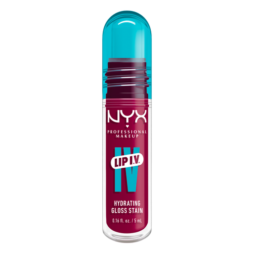 NYX Professional Make Up Lip IV Hydraterende Lipgloss Rood + Stain 19 Magenta Mist