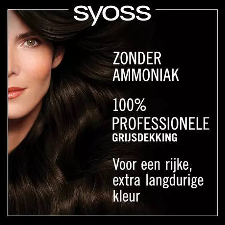 Syoss Oleo Intense Permanente Haarkleuring 2-10 Bruinzwart/Châtain Noir 115 ML