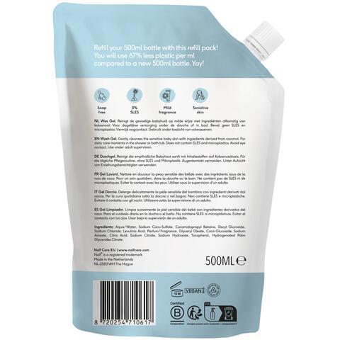 Naïf Baby & Kids Reinigende Wasgel Navulverpakking 500 ML