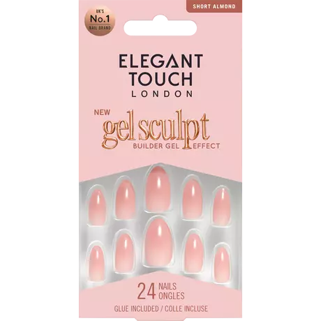 Elegant Touch Gel Sculpt Rose Latte&nbsp;Kunstnagels 24 stuks