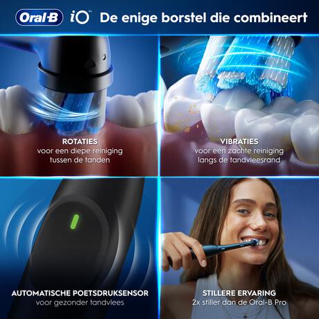 Oral-B iO 2 Zwart & Groen Duo Elektrische Tandenborstels