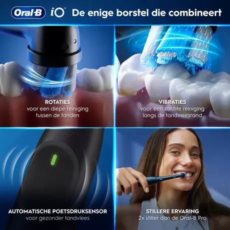 Oral-B iO 2 Zwart & Groen Duo Elektrische Tandenborstels