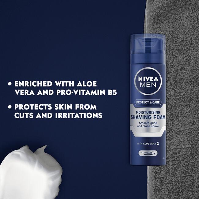 NIVEA MEN Protect & Care Verzorgend Scheerschuim 250ml