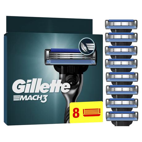 Gillette Mach3 Navulmesjes 8 Stuks