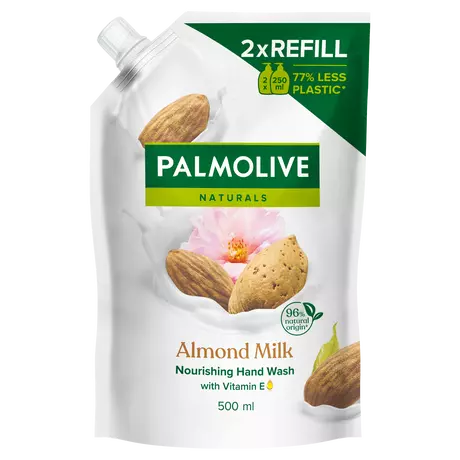 Palmolive Naturals Melk & Amandel Handzeep Navulzak 500 ML