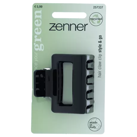 Zenner Haarklem Recycled 5 CM Zwart