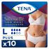 TENA Silhouette Plus Low Waist Wegwerpbroekjes Wit L 10 stuks