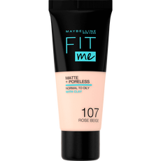 Maybelline New York Fit Me Matte + Poreless Foundation 107 Rose Beige