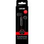 Grixx Headphone In-ear Mic Black