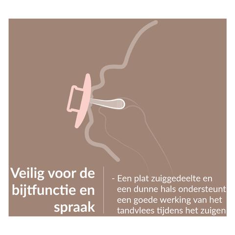 Difrax LOVI Prime Fopspeen Nude/Blush&nbsp;18+ maanden