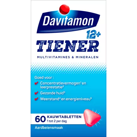 Davitamon Multi 12+ Kauwvitamines Aardbei 60 Stuks
