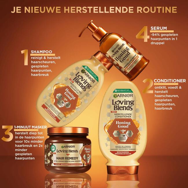 Garnier Loving Blends Honing Goud Haarmasker 340 ML