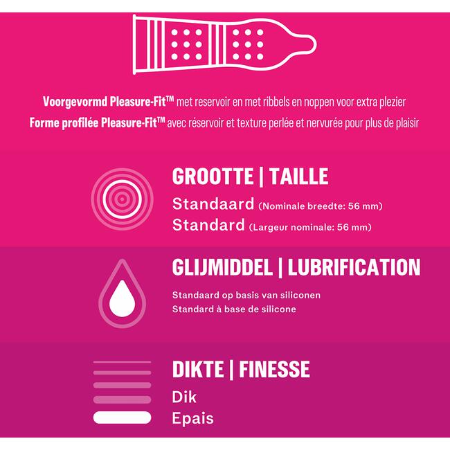 Durex Condooms Pleasure Me met Ribbels 10 stuks