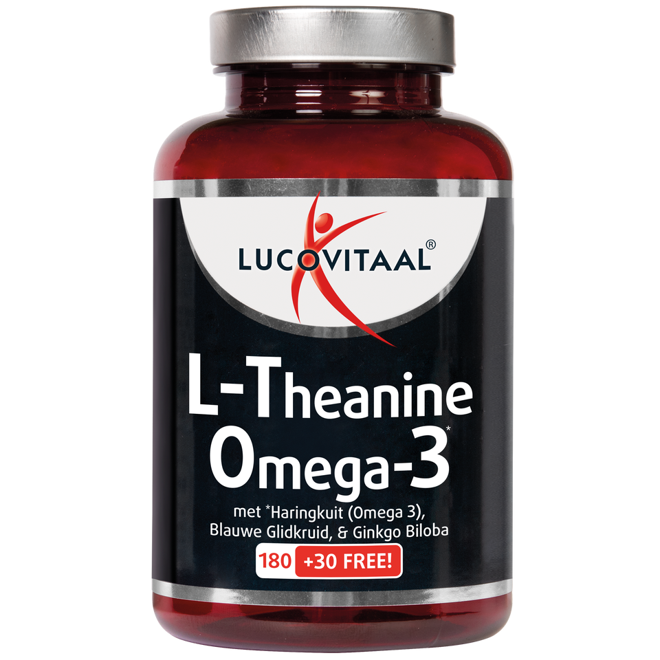 Lucovitaal L-Theanine Omega-3 Capsules 210 - 210 stuks