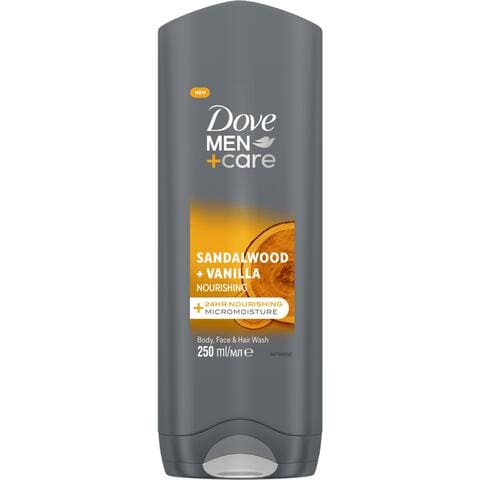 Dove Men+Care Sandalwood & Vanilla Showergel 250 ML