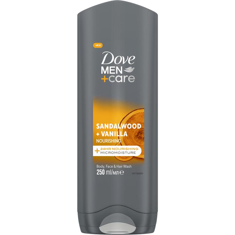 Dove Men+Care Sandalwood+Vanilla Douchegel 250 ML