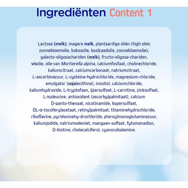 Nutrilon Content 1 Volledige Zuigelingenvoeding 0-6 Maanden 800 GR