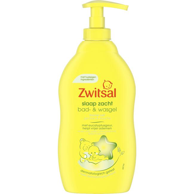 Zwitsal Slaap Zacht Eucalyptus Bad & Wasgel 400 ML