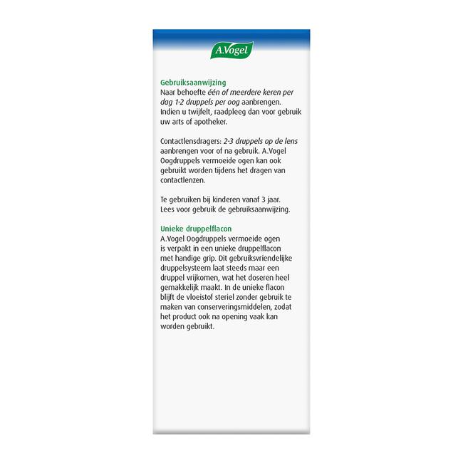 A. Vogel oogdruppels vermoeide ogen 10ml