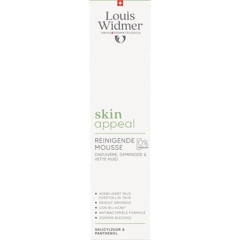 Louis Widmer Skinappeal Reinigende Mousse Zonder Parfum 150 ML