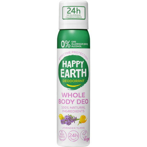 Happy Earth 100% Natural Whole Body Lavender Ylang Deodorant Spray 100 ML