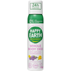 Happy Earth 100% Natural Whole Body Lavender Ylang Deodorant Spray 100 ML