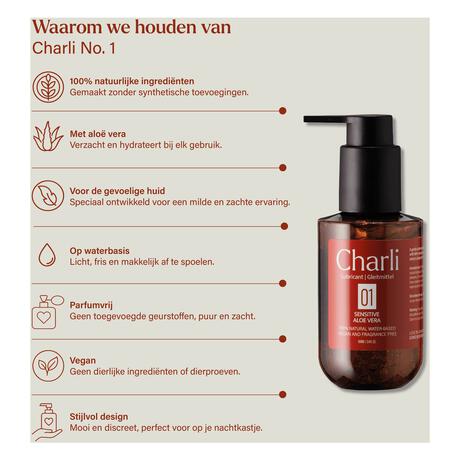 Charli No. 1 Glijmiddel - Sensitive Aloe Vera 100 ML