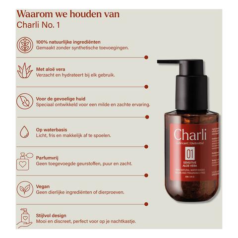 Charli No. 1 Glijmiddel - Sensitive Aloe Vera 100 ML