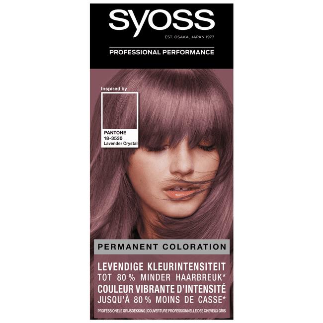 Syoss Pantone 18-3530 Lavender Crystal Permanente Haarverf