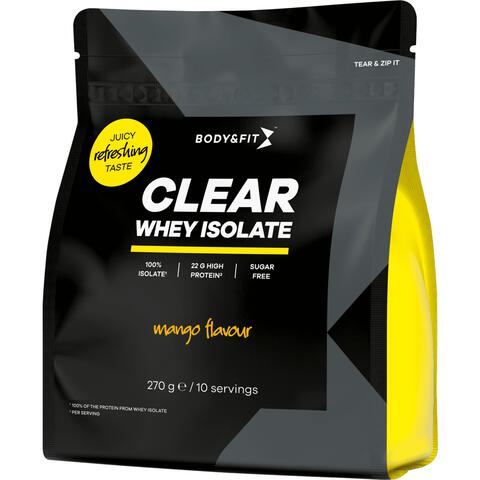 Body & Fit Clear Whey Isolate Poeder Mango 270 GR
