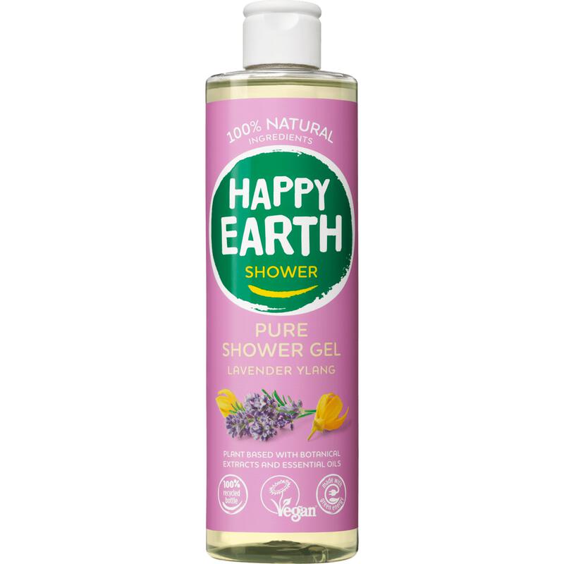 Happy Earth 100% Natuurlijke Lavender Ylang Douchegel 300 ML
