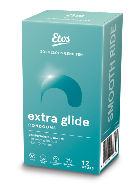Etos Extra Glijmiddel Condooms 12 stuks