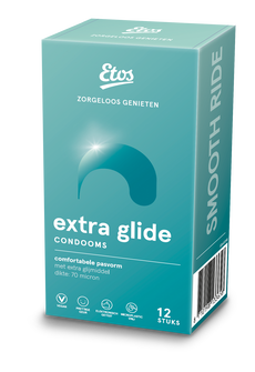 Etos Condooms Extra Glijmiddel 12 stuks