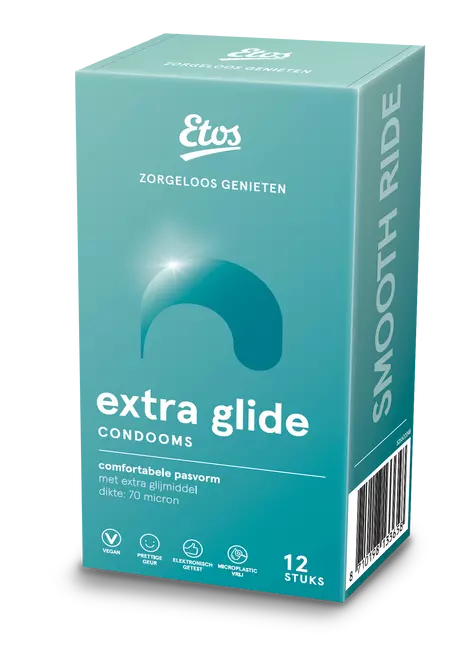 Etos Extra Glijmiddel Condooms 12 stuks