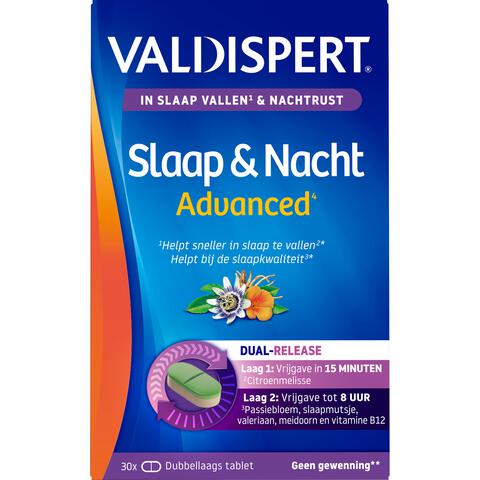 Valdispert Slaap en Nacht Advanced 30 Stuks