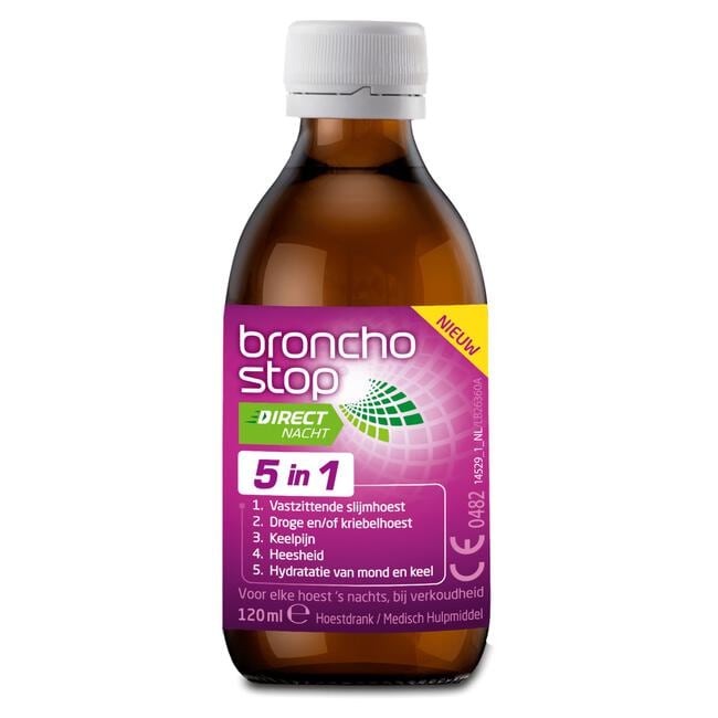Bronchostop Direct Nacht 5-in-1 Hoestdrank 120 ML