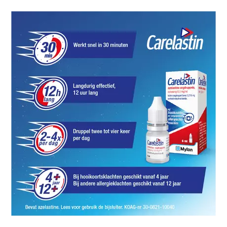 Carelastin Azelastine Oogdruppel 6 ML