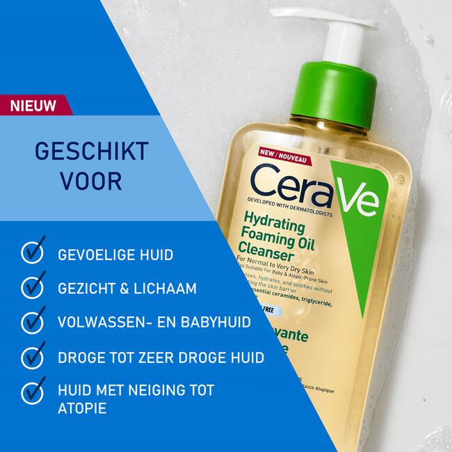 CeraVe Hydraterende Schuimende Reinigingsolie 473 ML