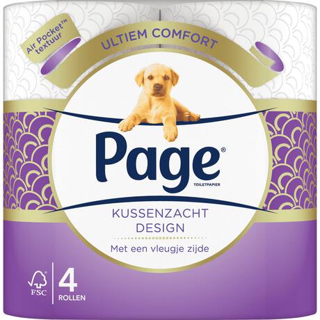 Page Kussenzacht Design Toiletpapier 4 rollen