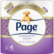 Page Kussenzacht Design Toiletpapier 4 rollen