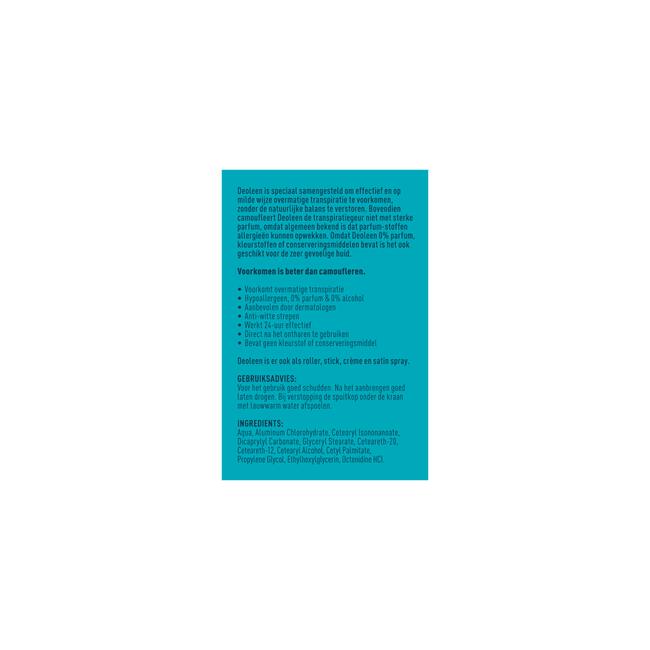 Deoleen Sensitive Anti-Transpirant Deodorant Pompspray 75 ML