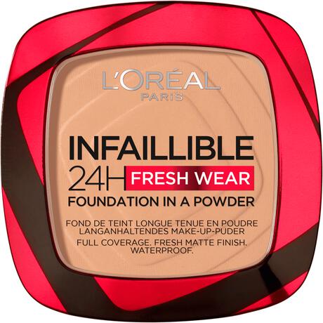 L'Oréal Paris Infaillible 24H Fresh Wear Foundation in a Powder 140 Golden Beige