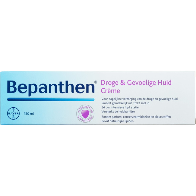 Bepanthen Droge & Gevoelige Huid Crème voor intensieve hydratatie 150 ml