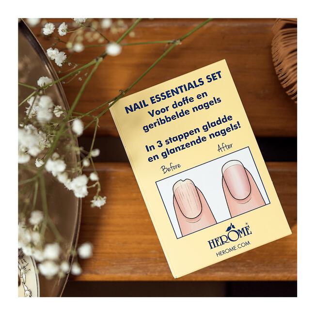 Herome Nail Essentials Set Droge en Geribbelde Nagels