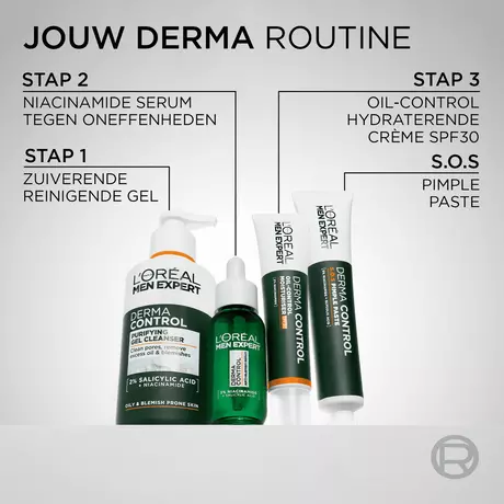 L'Oréal Paris Men Expert Derma Control Oil Control Dagcrème SPF 30 40 ML