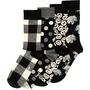 Happy Socks Giftbox 4 Pack Black White