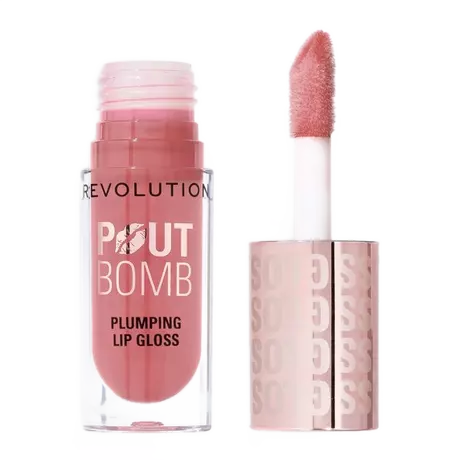 Revolution Pout Bomb Plumping Gloss Kiss Nude