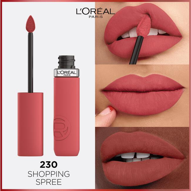  L'Oréal Paris Matte Resistance Lipstick 230 Shopping Spree