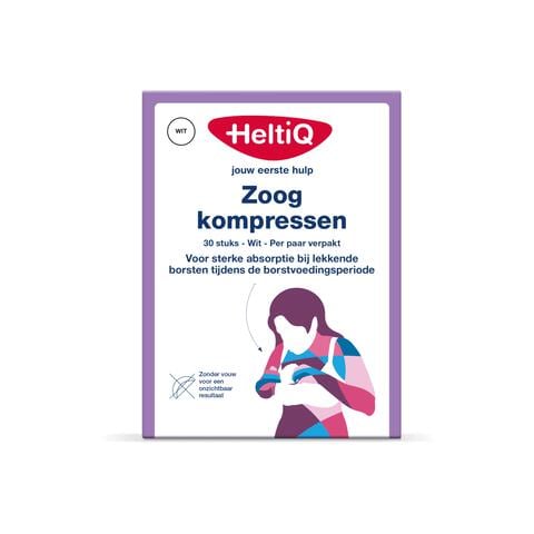Heltiq Zoogkompressen wit 30st